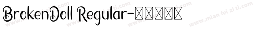 BrokenDoll Regular字体转换